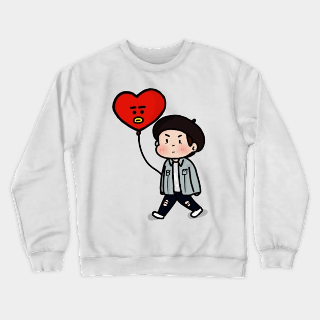 TataTaetae Crewneck Sweatshirt by Byunfrog